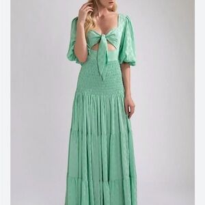 PatBO Mint Green Maxi Dress